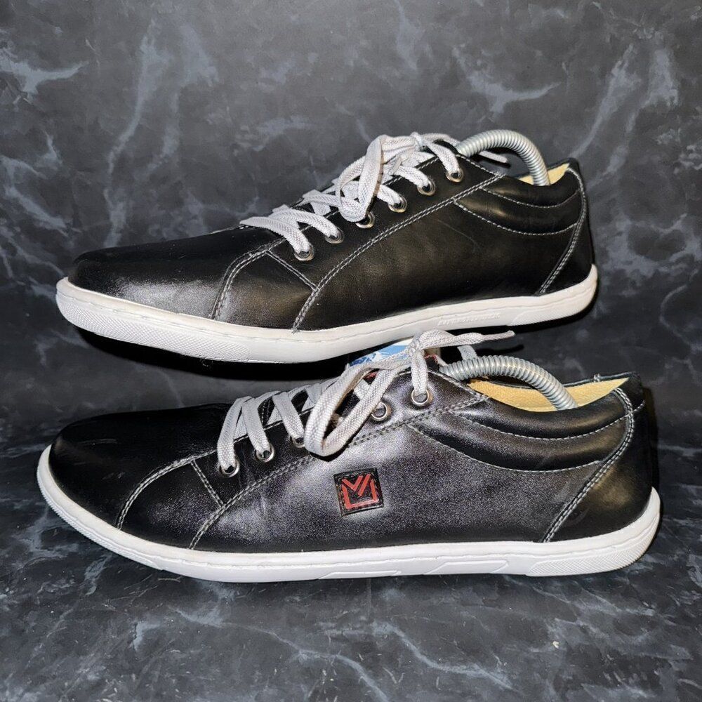 Sandro Moscoloni Vito Plain Toe Black Leather Comfort Sneaker Men’s Size 10D